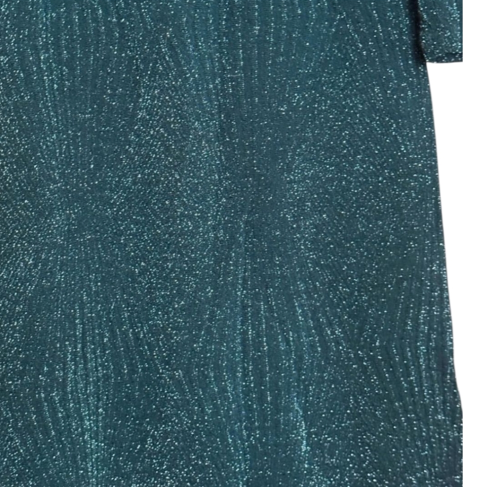 Trixxi Metallic Mini Dress, Hunter Green,  Size Small - Picture 2 of 8